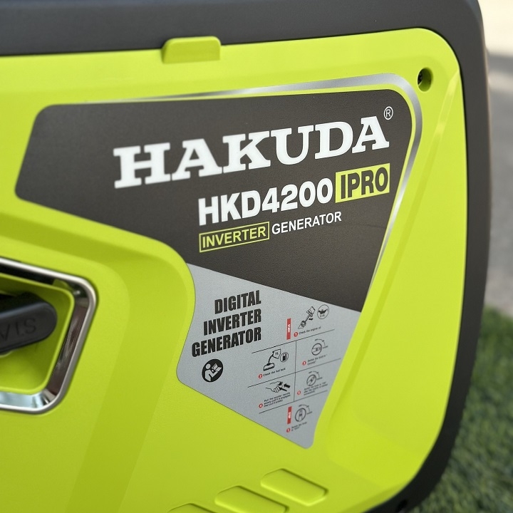 Máy phát điện chạy xăng inverter biến tần 4KW HAKUDA HKD4200IPRO siêu êm