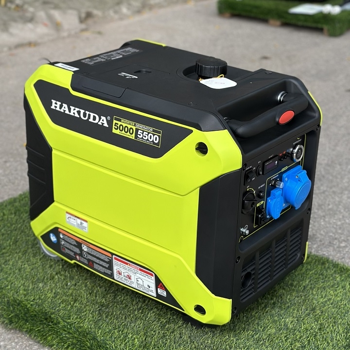 Máy phát điện chạy xăng inverter biến tần 5KW HAKUDA HKD5500IEPRO siêu êm