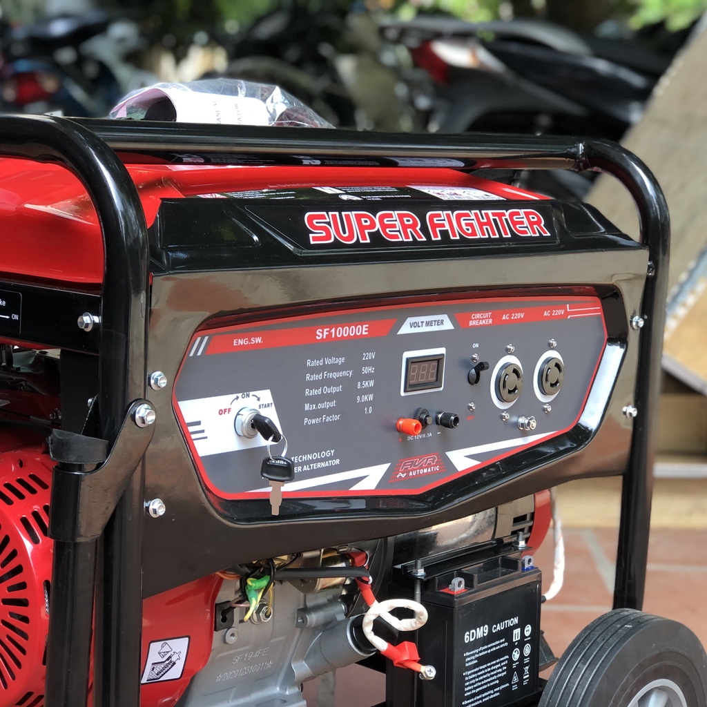Máy phát điện chạy xăng SUPER FIGHTER 9KW SF10000E đề