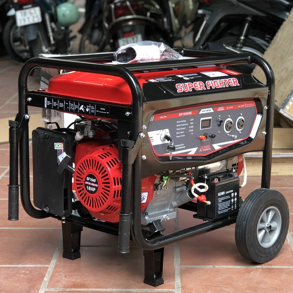 Máy phát điện chạy xăng 9KW SUPER FIGHTER SF10000E đề nổ