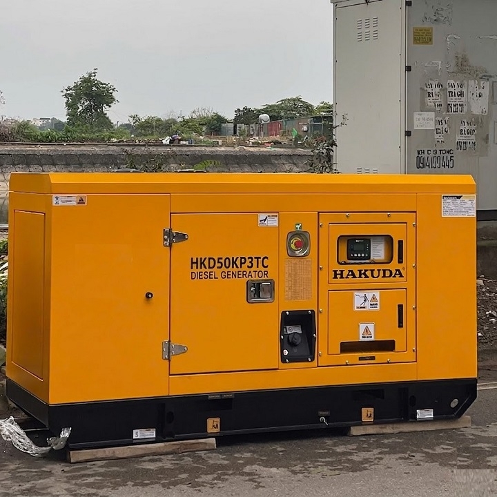 Máy phát điện công nghiệp 50KW/62KVA 3 pha HAKUDA