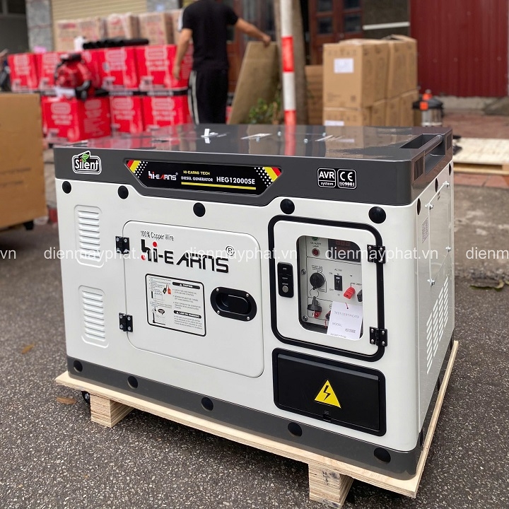 Máy phát điện diesel HI-EARNS 9KW HEG12000SE cách âm