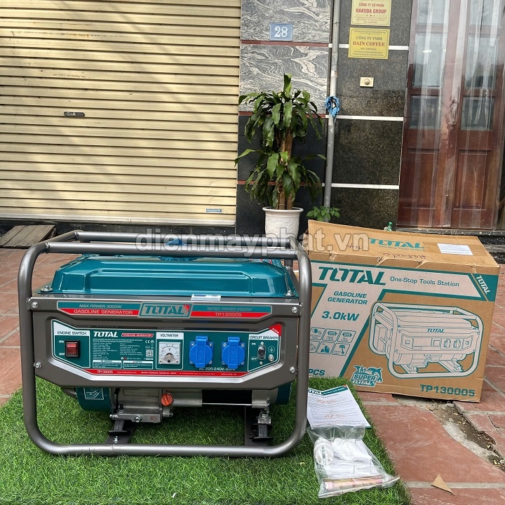 Máy phát điện chạy xăng TOTAL 3KW TP130005
