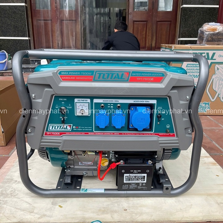 Máy phát điện động cơ xăng TOTAL TP175006 7.5kW