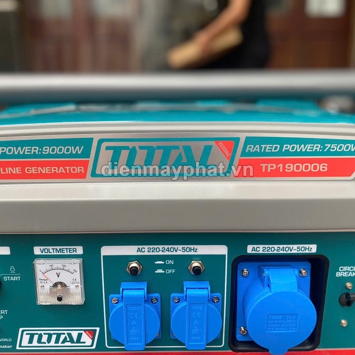 Máy phát điện động cơ xăng TOTAL TP190006 9kW