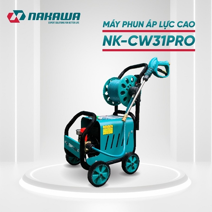 Máy phun áp lực cao NAKAWA 3100W NK-CW31PRO rulo cuộn