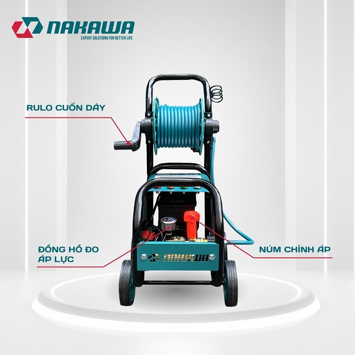 Máy phun áp lực cao NAKAWA 3100W NK-CW31PRO rulo cuộn