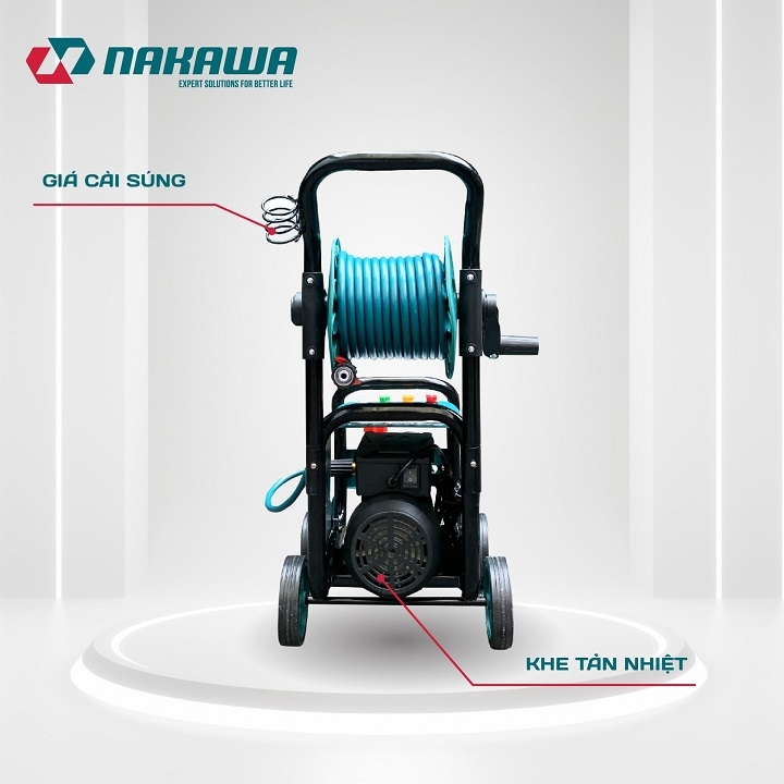 Máy phun áp lực cao NAKAWA 3100W NK-CW31PRO rulo cuộn
