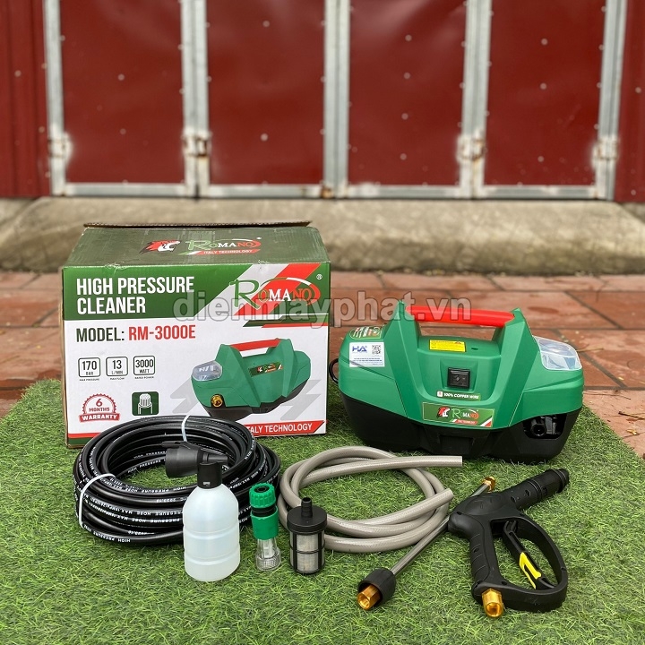Máy Phun Xịt Rửa Xe Romano 3000W RM-3000E