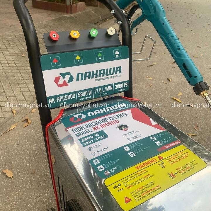 Máy rửa xe cao áp 5.8KW NAKAWA NK-HPC5800 3 pha