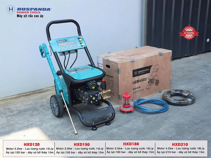 Máy rửa xe cao áp HUSPANDA 3KW HXD150
