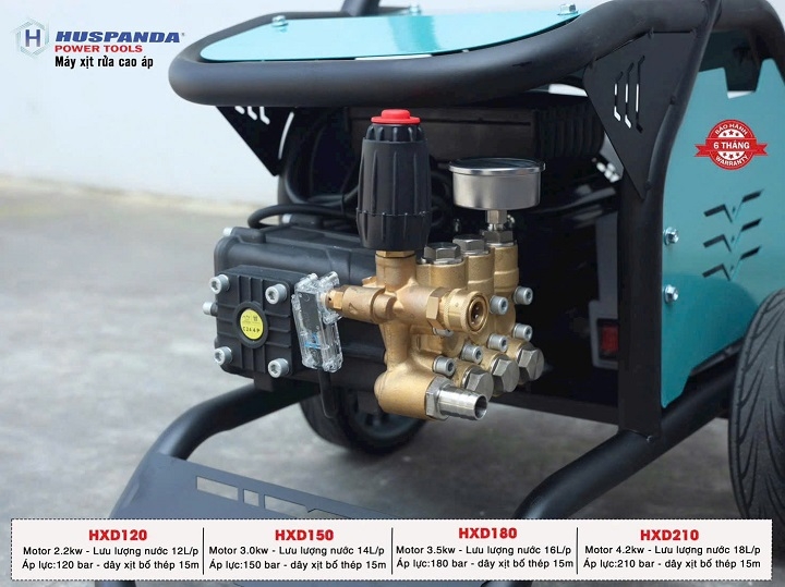 Máy rửa xe cao áp HUSPANDA 3KW HXD150