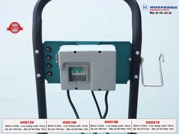 Máy rửa xe cao áp HUSPANDA 4.2KW HXD210