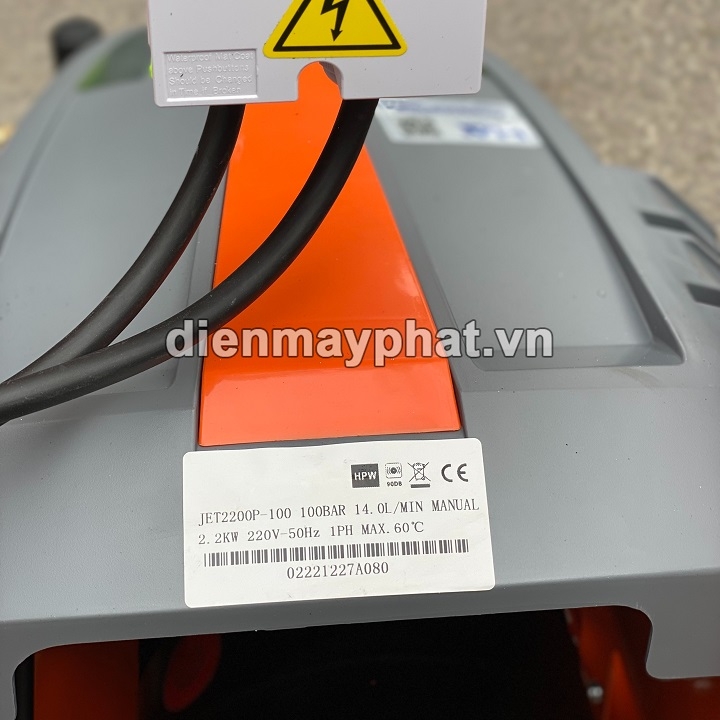 Máy rửa xe cao áp JETTA JET2200P-100 2.2KW 1450PSI