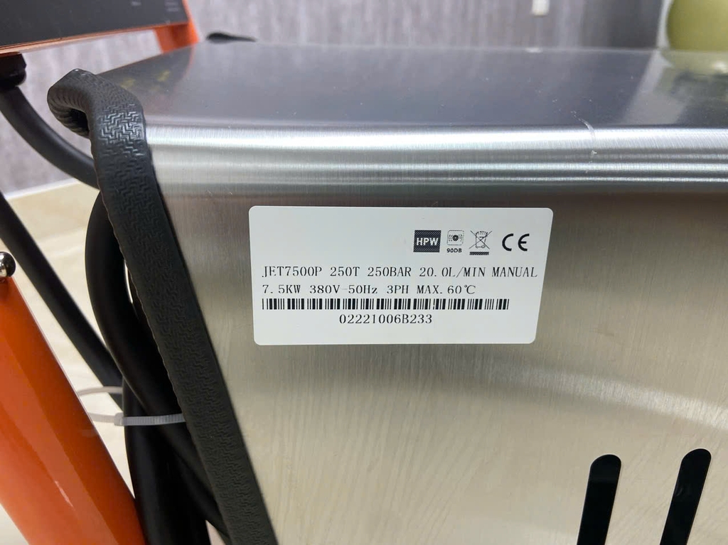 Máy rửa xe cao áp JETTA JET7500P-250T 7.5KW 3600PSI