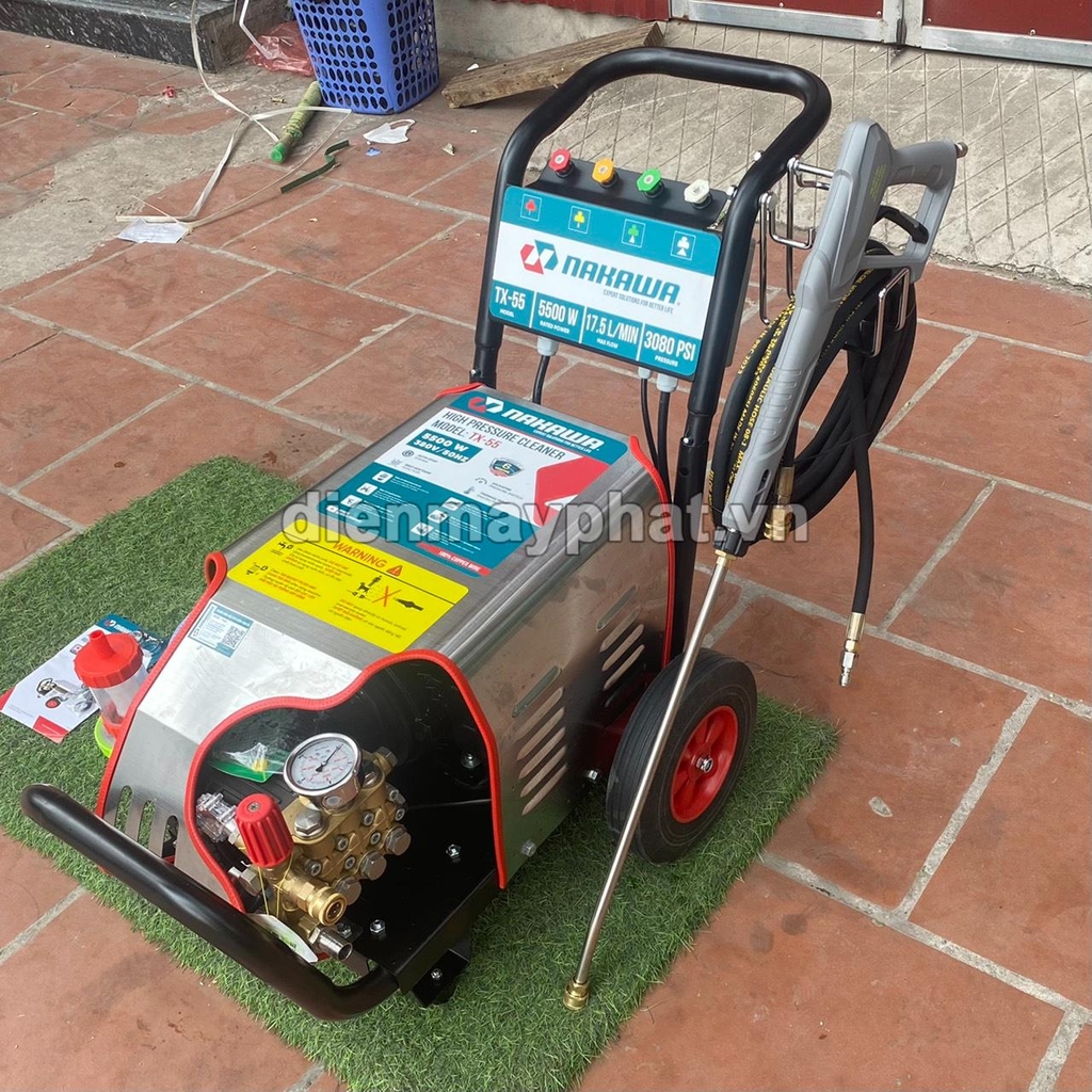 Máy rửa xe cao áp 5.5KW NAKAWA TX-55 piston sứ