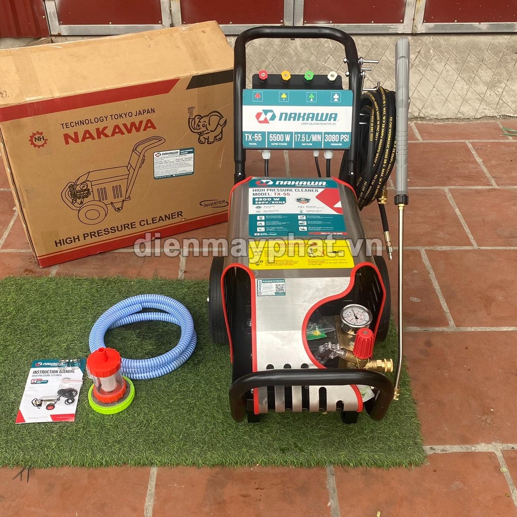 Máy rửa xe cao áp 5.5KW NAKAWA TX-55 piston sứ