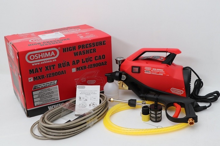 Máy rửa xe mini gia đình Oshima 2500W MXR-JZ900A2