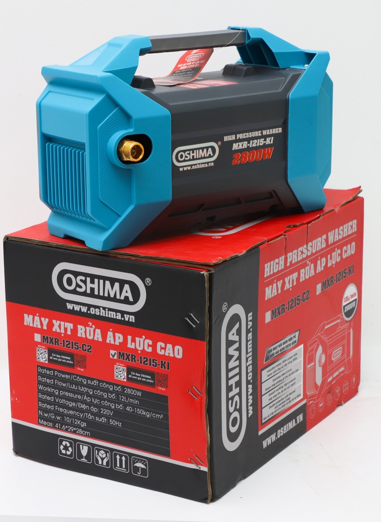 Máy Rửa Xe Mini Gia Đình Oshima 2800W MRX 1215-K1