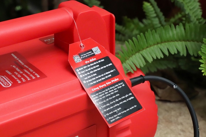 Máy xịt rửa Oshima MXR-1215-C6 2.8kW Đỏ Điện 1 pha