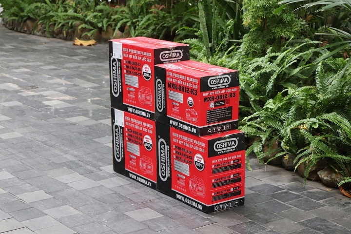 Máy xịt rửa Oshima MXR-1215-C6 2.8kW Đỏ Điện 1 pha