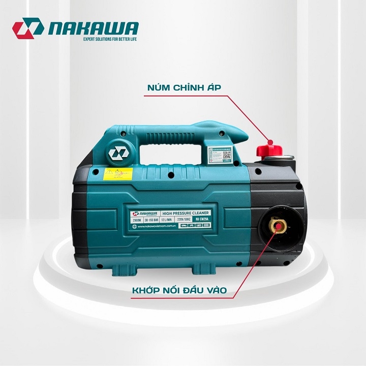 Máy xịt rửa xe 2900W NAKAWA NK-CW29A có chỉnh áp