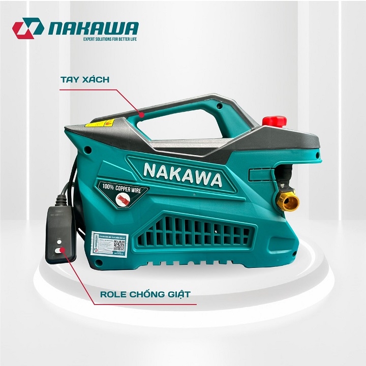 Máy xịt rửa xe 3200W NAKAWA NK-CW32A có chỉnh áp