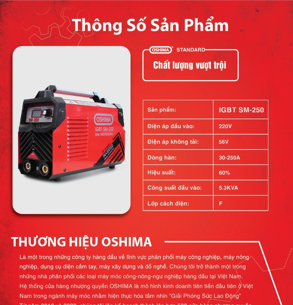 Máy Hàn Oshima IGBT-SM-250