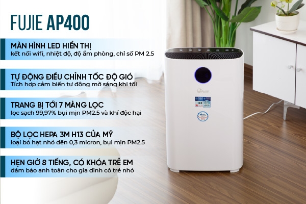 Máy Lọc Không Khí Fujie AP400