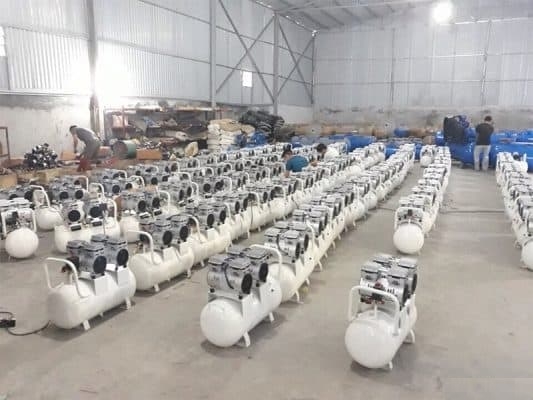 Máy Nén Khí Không Dầu Wing 1.5HP 50L TW-OF550X2-50L