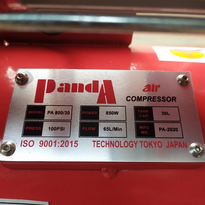 Máy Nén Khí Không Dầu Panda 850W 30L PD850/30