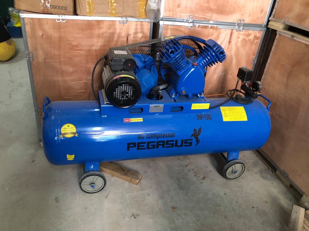 Máy Nén Khí Dây Đai Pegasus 3HP 120L TM-V-0.25/12.5-120L