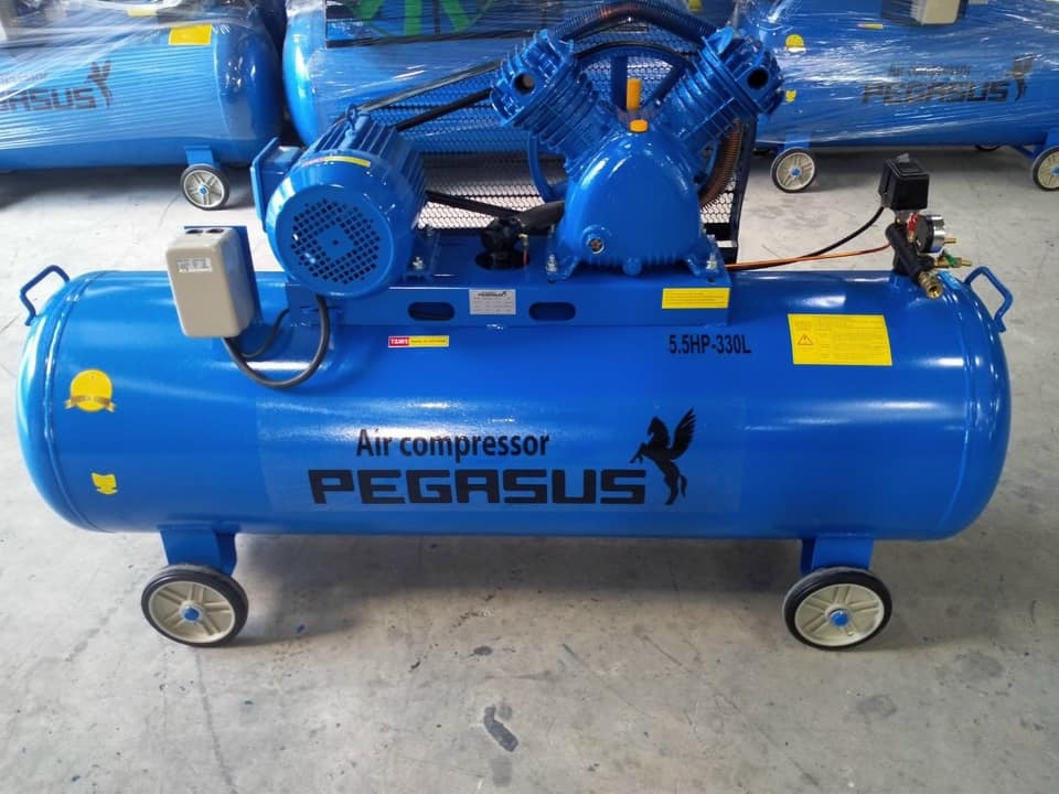 Máy Nén Khí Dây Đai Pegasus 5.5HP 330L TM-V-0.6/8-330L 3 Pha