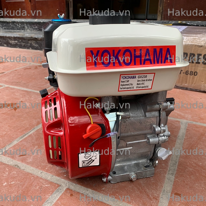 Máy nổ chạy xăng YOKOHAMA 7.5HP GX230-CH tua chậm