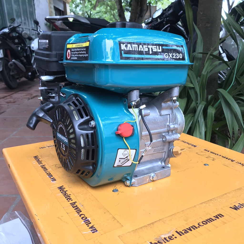 Máy nổ chạy xăng KAMASTSU 7.5HP tua chậm GX230