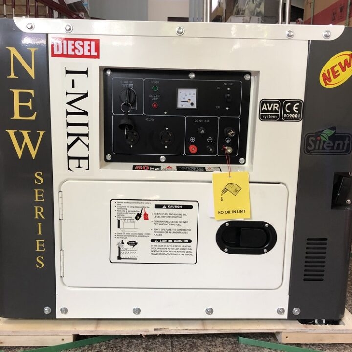 Máy Phát Điện Chạy Dầu I-Mike 7Kw DG9800SE Nắp Vuông