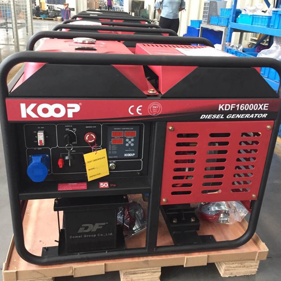 Máy phát điện chạy dầu KOOP 12KW KDF16000XE