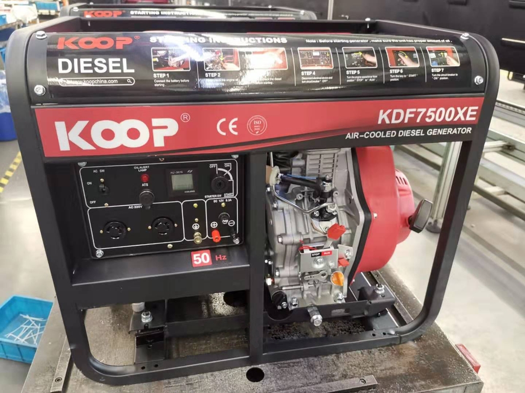Máy phát điện chạy dầu KOOP 5KW KDF7500XE