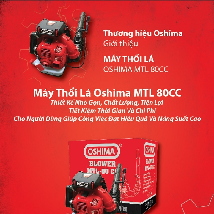 Máy thổi lá Oshima 3000W MTL 80CC