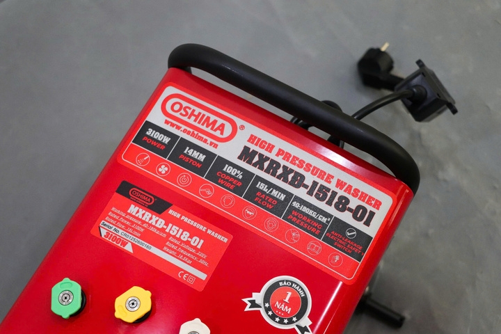 Máy phun xịt rửa áp lực cao OSHIMA 3100W MXRXĐ-1518-01