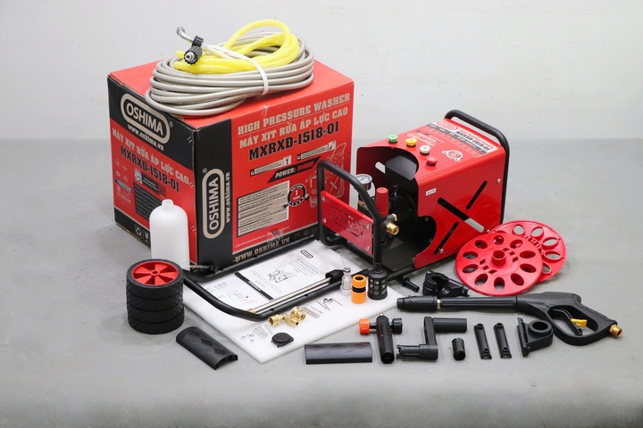 Máy phun xịt rửa áp lực cao OSHIMA 3100W MXRXĐ-1518-01