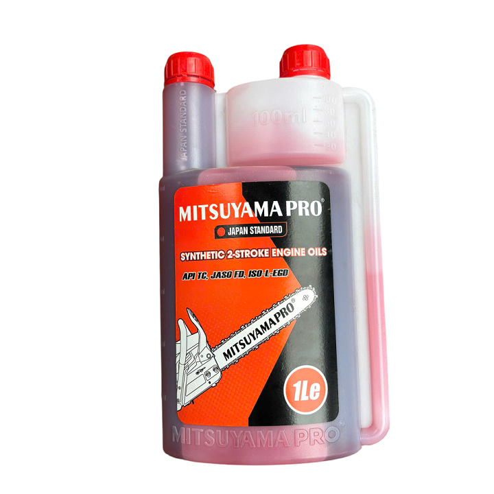 Nhớt 2 thì Mitsuyama Pro dùng cho động cơ 2 thì loại 1 lít