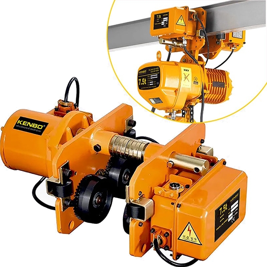 Pa lăng xích điện di chuyển Kenbo KKBB02-01 2T 6m 1 đường xích