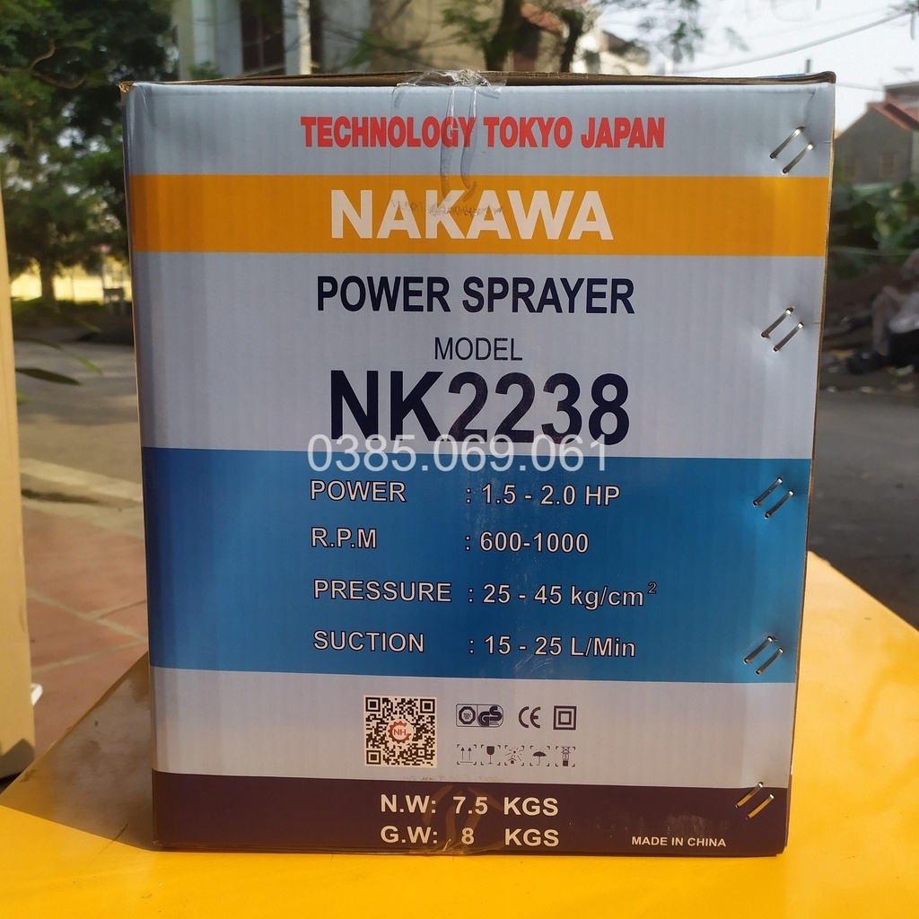 Đầu Xịt Áp Lực Nakawa 1.5HP NK-2238