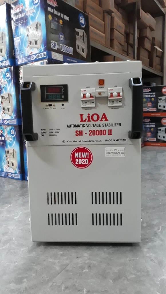 Ổn áp 1 pha Lioa 20KVA SH 20000II (Dải điện áp đầu vào 150V - 250V)