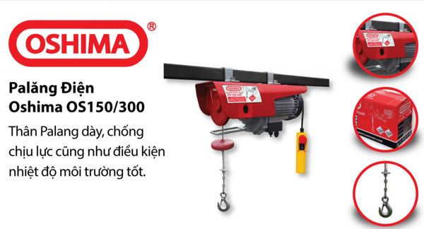 Tời điện OSHIMA OS 150/300 500W