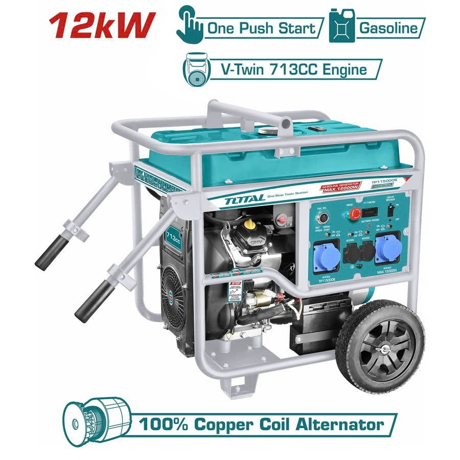 Máy phát điện động cơ xăng TOTAL TP1150006 12kW