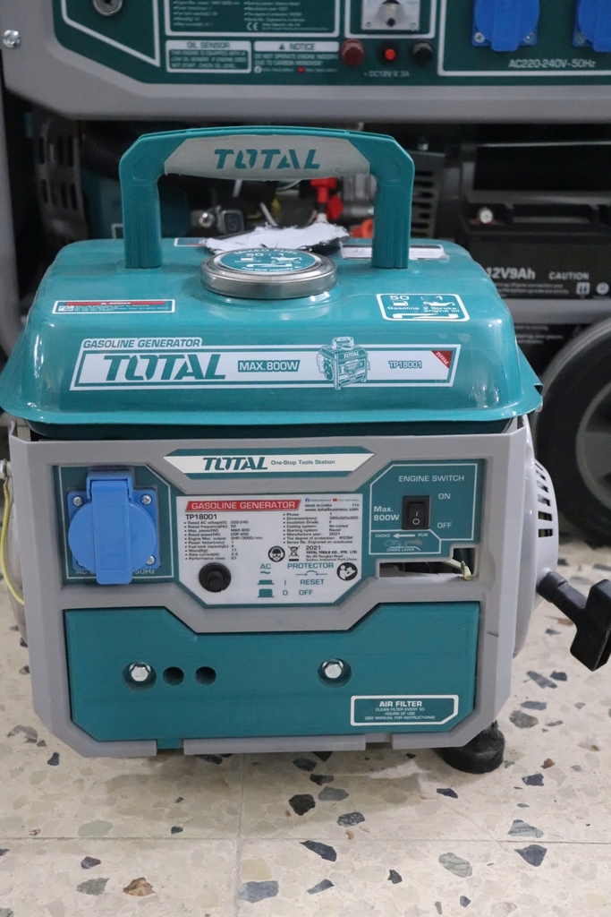 Máy phát điện động cơ xăng TOTAL TP18001 0.8kW