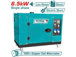 Máy phát điện động cơ dầu TOTAL TP265001 6.5kW