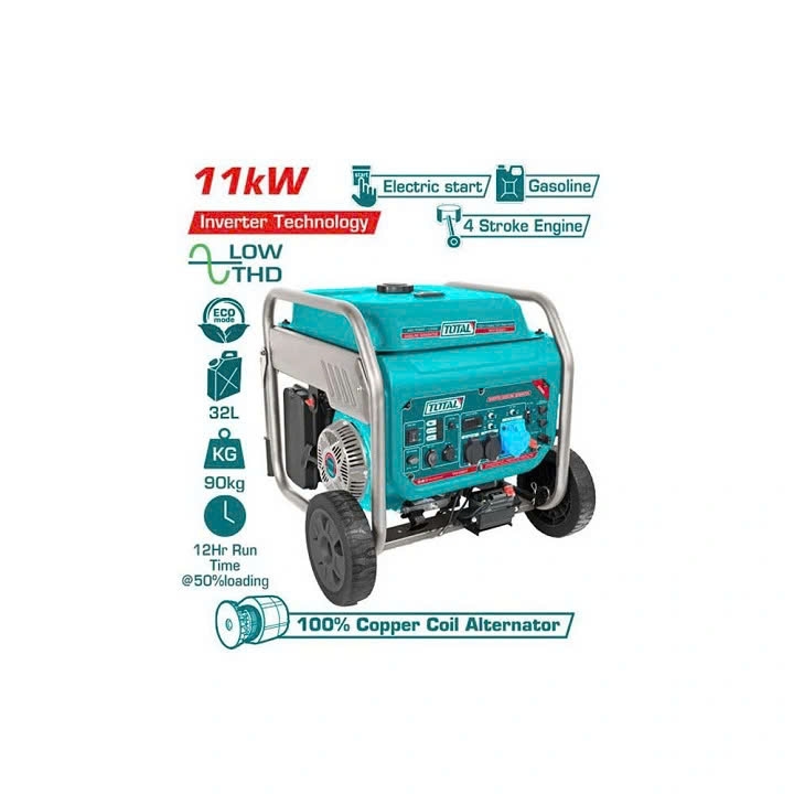 Máy phát điện biến tần động cơ xăng TOTAL TP3120001 11kW